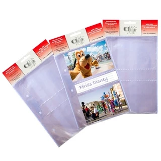 3 pacotes de refis para 10x15/40 fotos = total 10x15/120 fotos fichario ou ferragem de 3 argolas em Oferta na Shopee