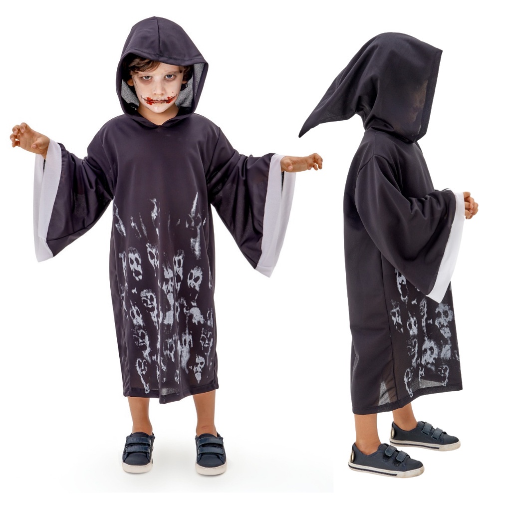 Fantasia Túnica Terror Kids Halloween Infantil