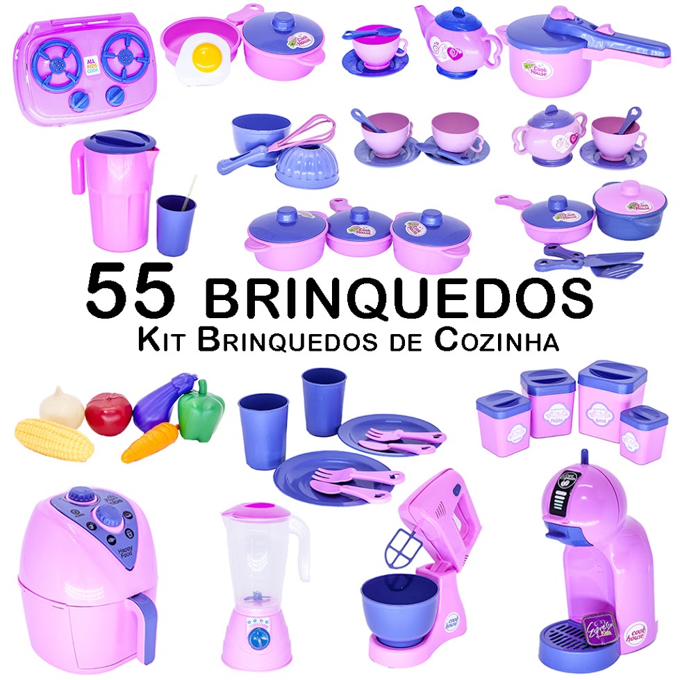 Tocar Cozinha,Conjunto brinquedos jogo realista cozinha crianças -  Brinquedo comida infantil fofo para berçário, jardim infância, jogo cozinha