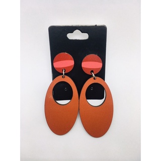 Orange Silicone Earrings