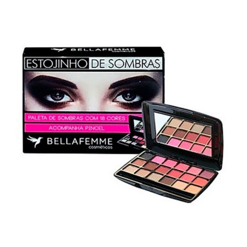 paleta de Sombras Matte 18 Cores Bella Femme