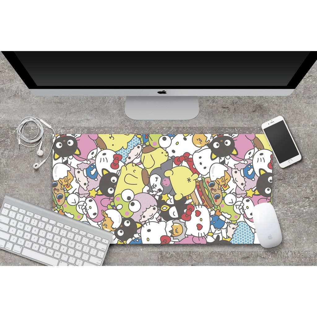 Mouse Pad Gamer 59x30cm Hello Kitty Shopee Brasil