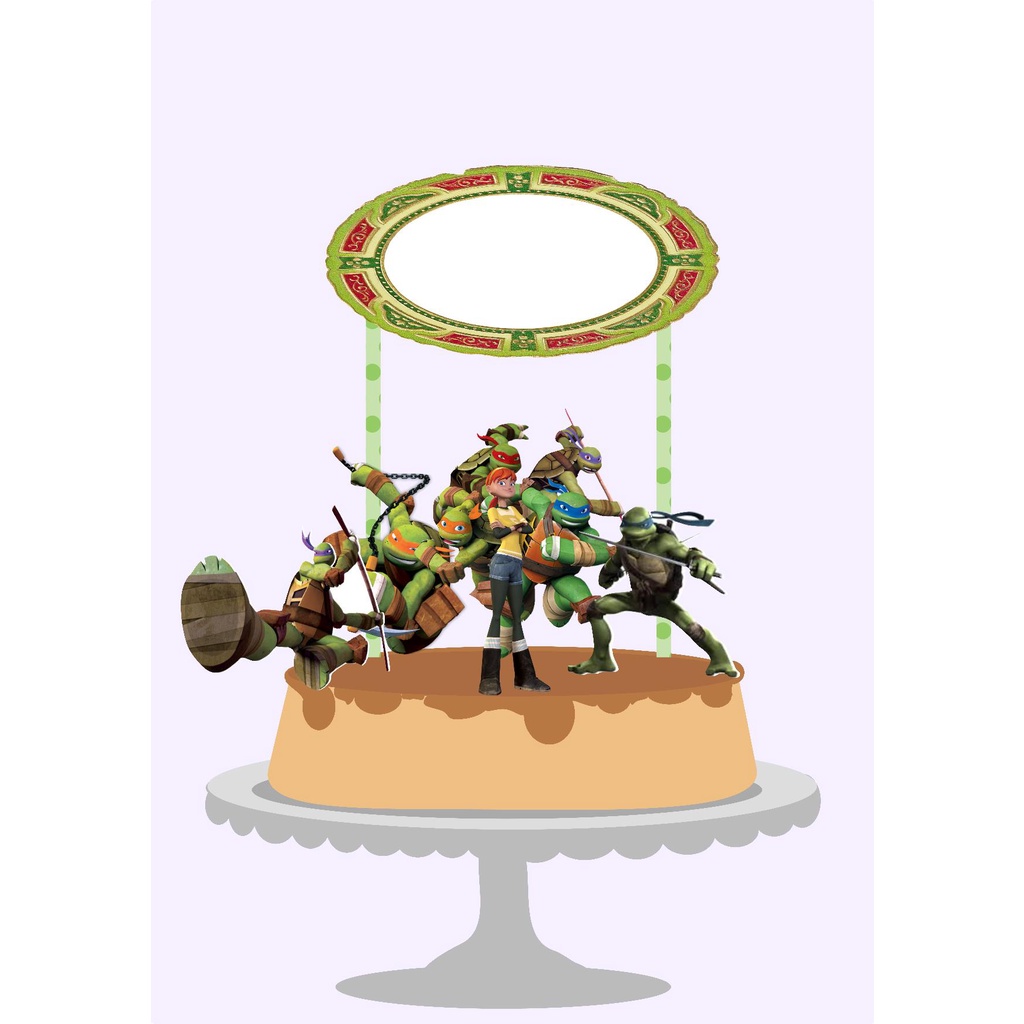 Tartaruga Ninja Cake Topper