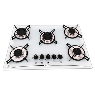 Fogão cooktop D&D 5 bocas branco a gás