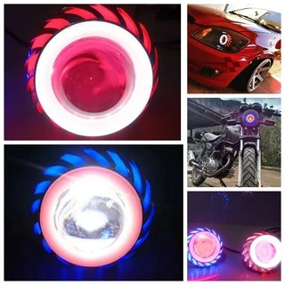 Farol Projetor Duplo Angel Eyes Anel Olho Anjo Carros e Motos