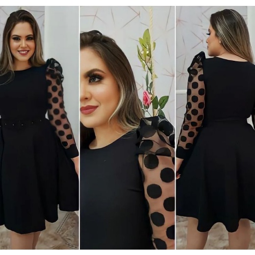 Vestido best sale preto jovem