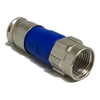 Conector RG6 Compressão / Inox 100% Original Envio Full - 01 und PROMOÇÃO