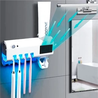 Aplicador Pasta de Dente Suporte Dispenser Escova Automático Com Esterilizador Uv em Oferta na Shopee