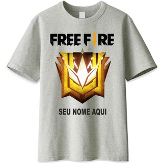 Camiseta Free Fire - E-sport Personalizada C/ Seu Nome FEM