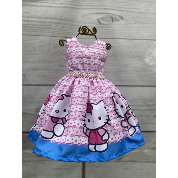 Vestido De Aniversario Da Hello Kitty Para Criancas Vestido De Festa