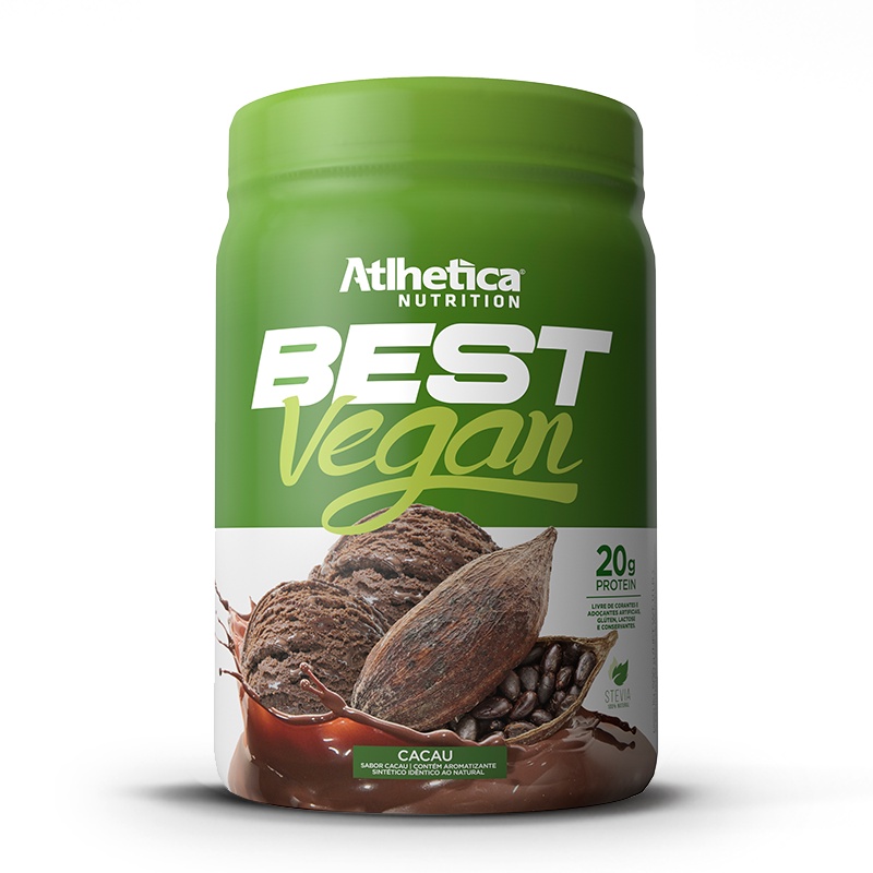 Best Vegan 500g Atlhetica Whey Protein Vegano (proteína da ervilha e arroz)