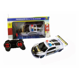 Carrinho Controle Remoto Policia Ranger Bateria