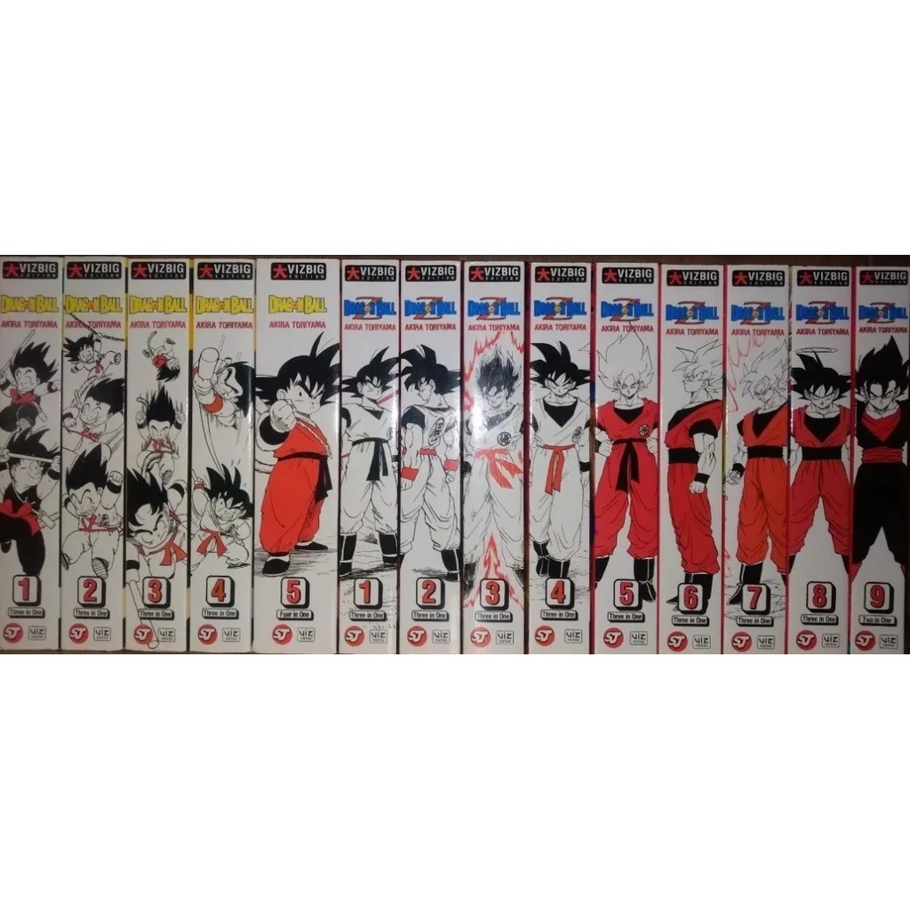 Dragon Ball Coleção Completa VizBig - Vizmedia - Inglês - 14 Volumes ...