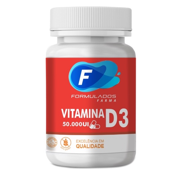 Vitamina D3 - Saúde Óssea - 50.000 Ui - 60 cps