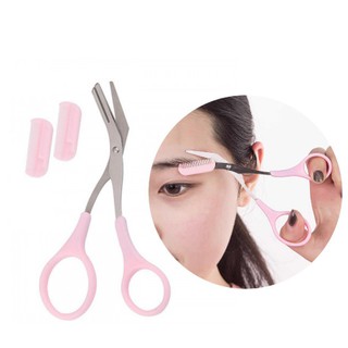 Tesoura Para Sobrancelha Com Pente + Pente Extra