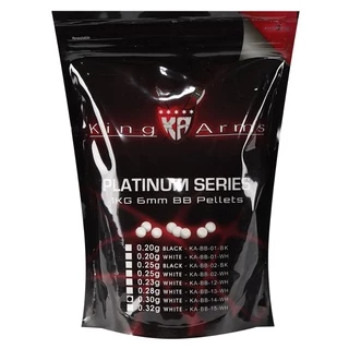 Bolinha Plástico Bbs p/ Airsoft 0.30g King Arms 3571 Platinum Serie