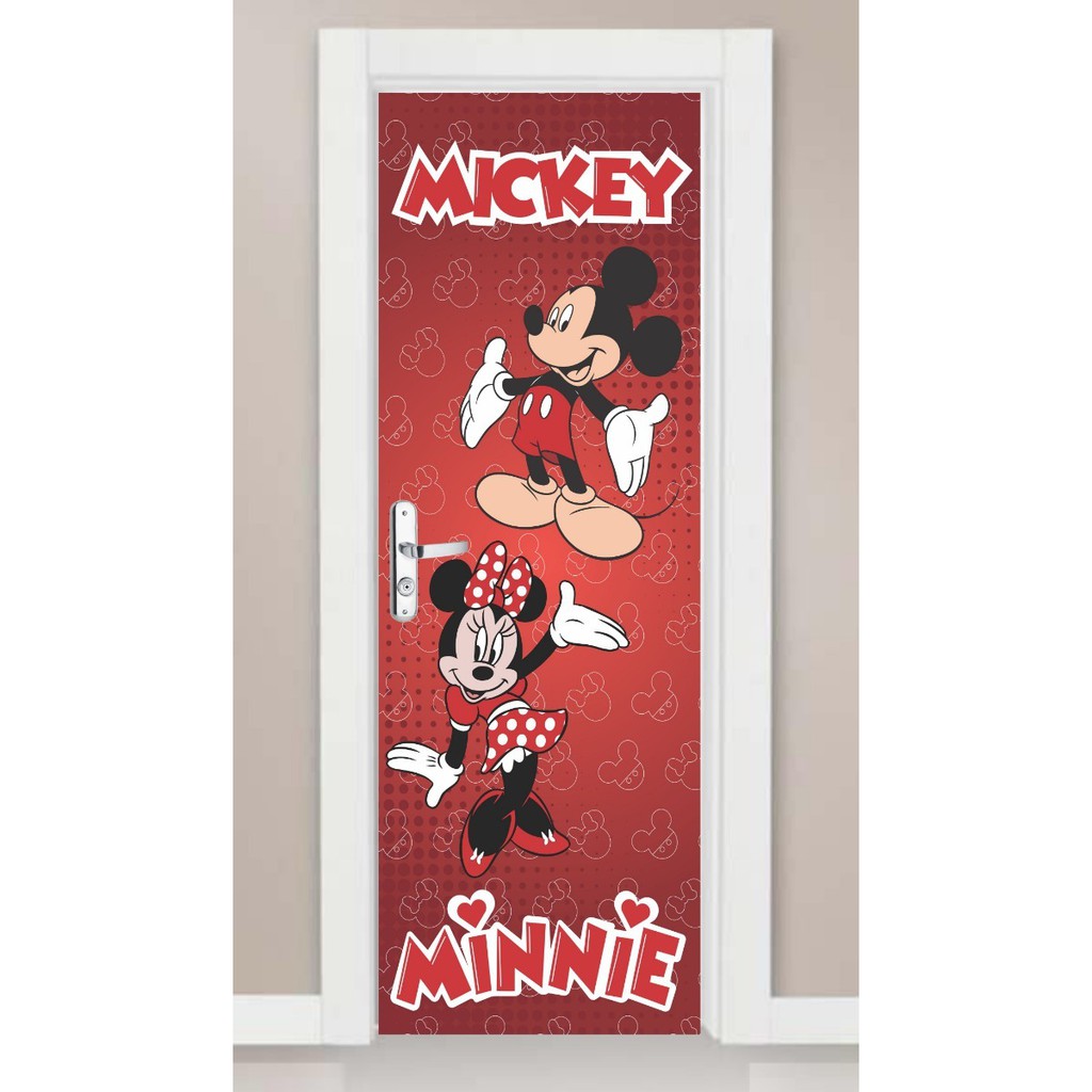 Adesivo Parede Quarto Infantil Disney Minnie E Mickey Casal