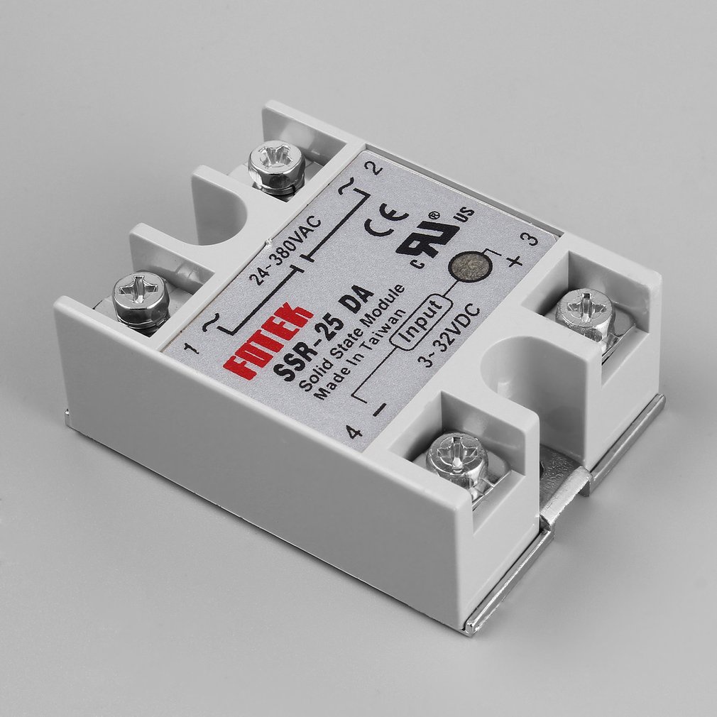 Relé Estado Sólido 25a Ssr-25da Entrada Dc Carga Ac