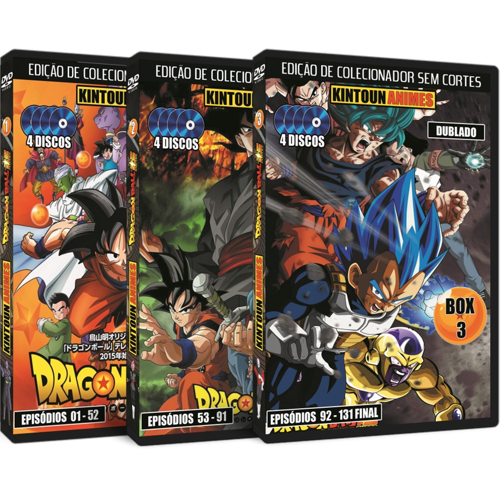 Dvd Dragon Ball Super Completo Dual Audio + 4 Filmes