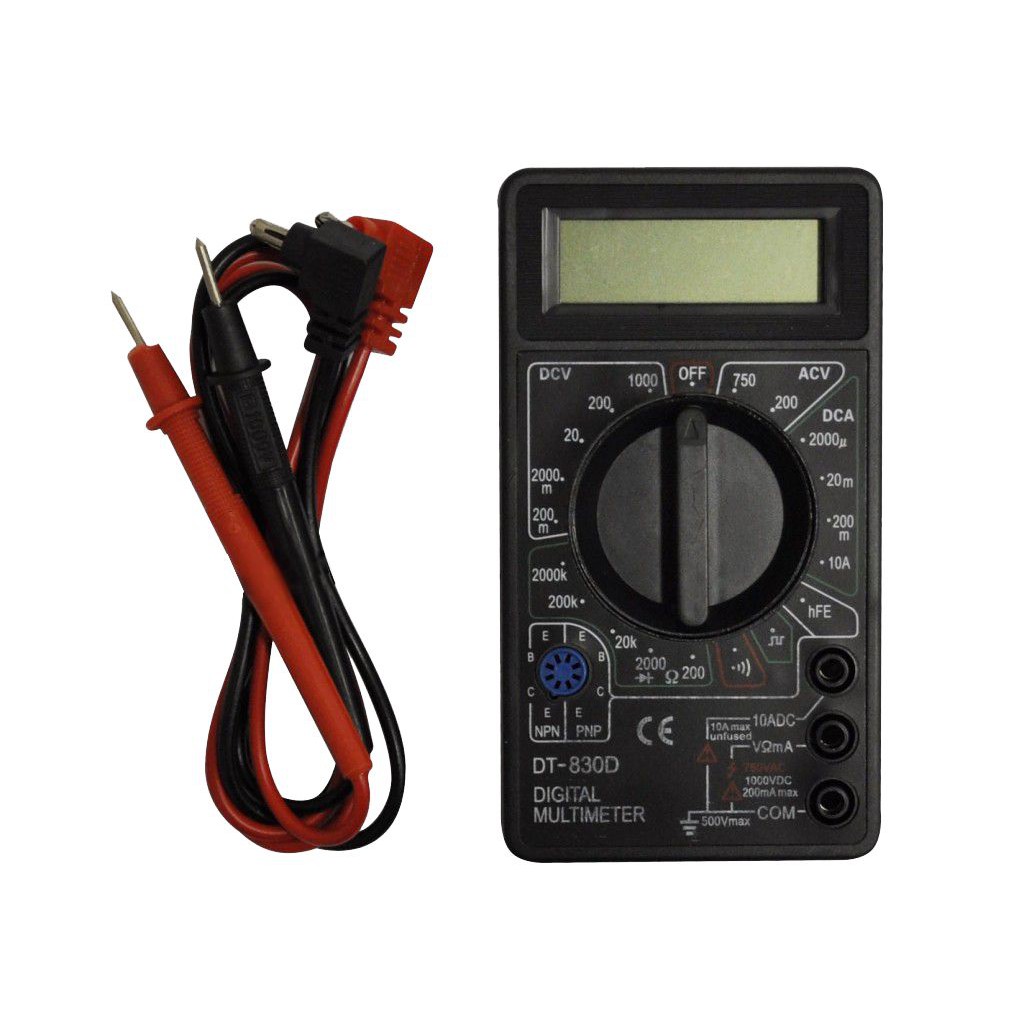 Multímetro Digital Profissional Visor Lcd Multi Teste Com Beep Sonoro ...