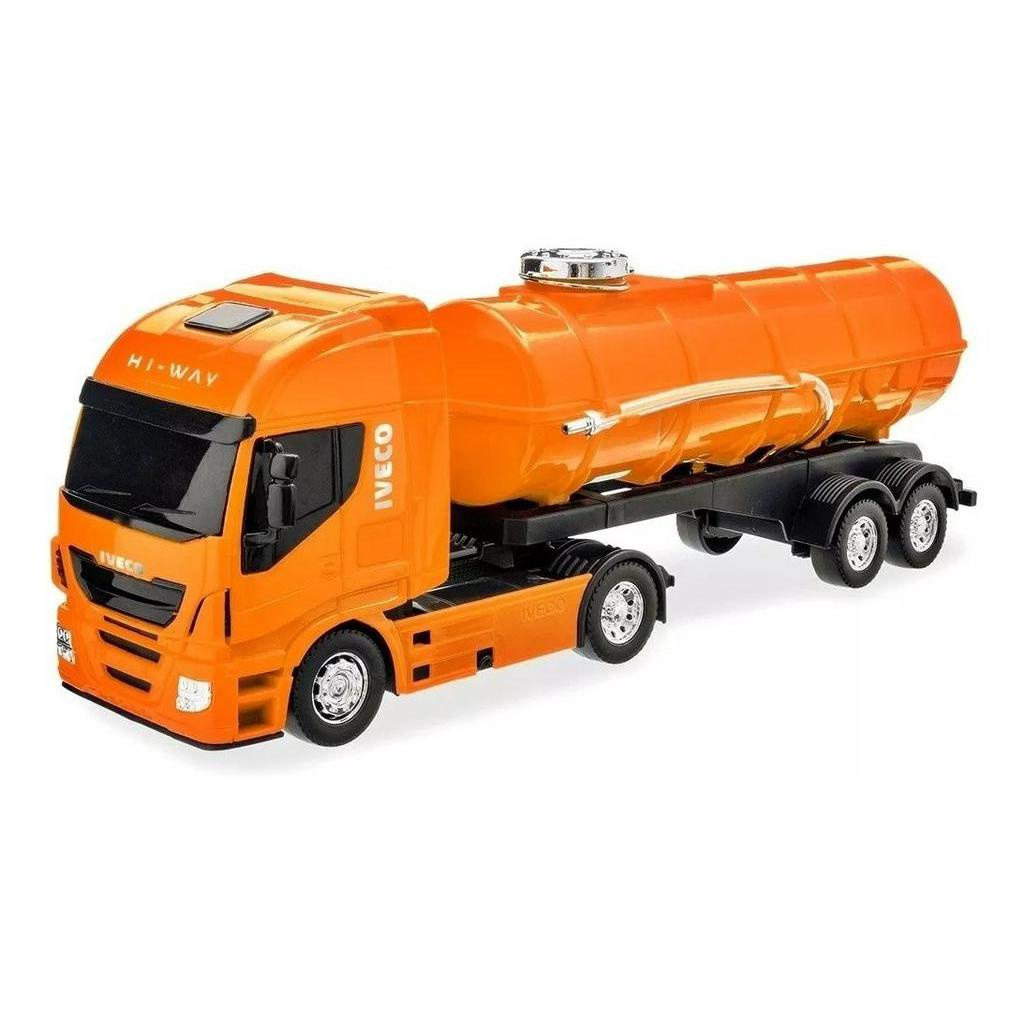 Carreta de Brinquedo Caminhão de Água Articulada Roda Livre de 41cm Iveco