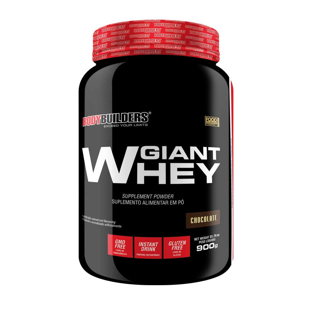 Whey Protein Giant Whey 900g – Suplementos em Pó para Turbinar o Treino de Musculação na Academia – Bodybuilders