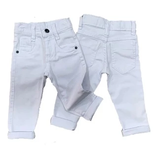 Calça Branca Menino Infantil Batizado Padrinho Casamento Festas
