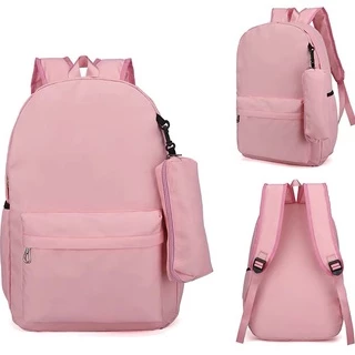 Mochila Unissex Com Estojo Versão Coreana Grande Capacidade Para Alunos Universitario em Oferta na Shopee