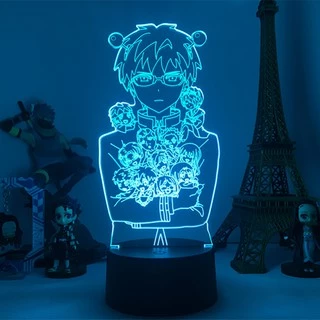 Anime Light The Desastrous Life Of Saiki K Lâmpada Led Noturna Jagermeister