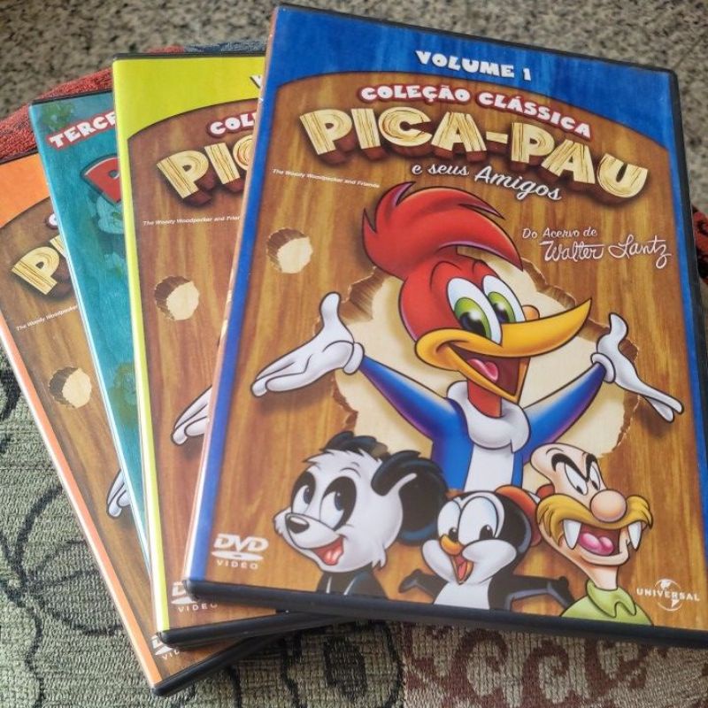 Pica-Pau e seus amigos, coleção clássica. Volumes 1, 2, 4 e 6. Novos e ...