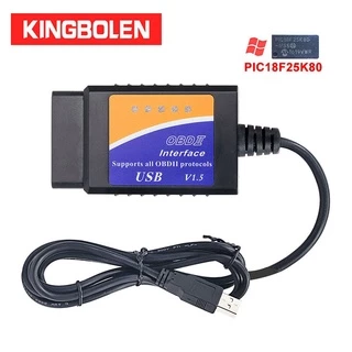 Elm327 Usb V1.5 Interface Do Scanner Pic18F25K80 Chip Obd2 Obdii Leitor De Código De Auto Ferramenta De Diagnóstico Do Carro Elm 327 J1850 Ferramenta De Diagnóstico