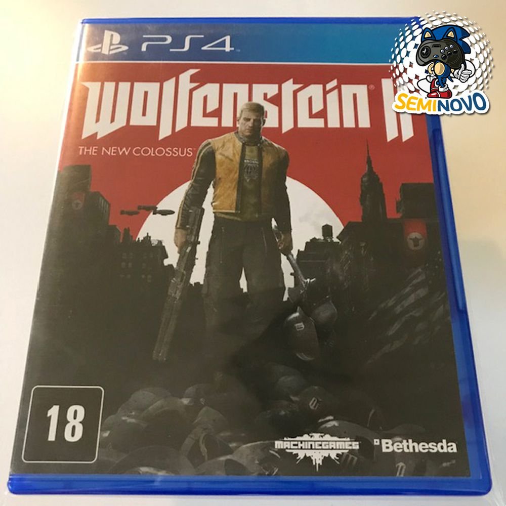 Wolfenstein II The New Colossus Ps4 (Jogo Mídia Física) (Seminovo