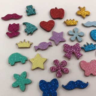600 Adesivos Pet Piercings Lacinhos Eva Com Glitter Para Pet