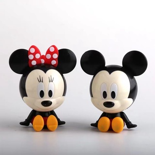 9cmDisney Cartoon Figura Bonecas Anime Mickey Mouse Minnie Kawaii Modelo De Brinquedo Kids Cake Decoração Boneca Presente Para Crianças