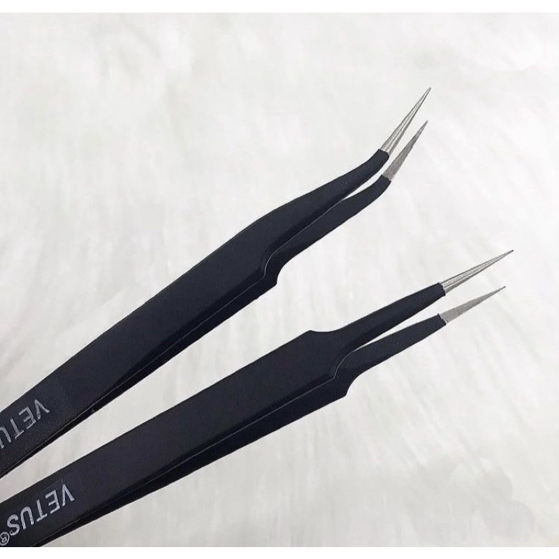 Pinça Vetus para alongamento de cílios fio a fio