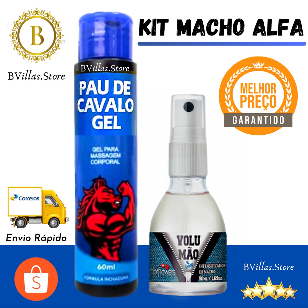 Pau de Cavalo Gel Intensificador Volumão Spray Produtos Adultos  