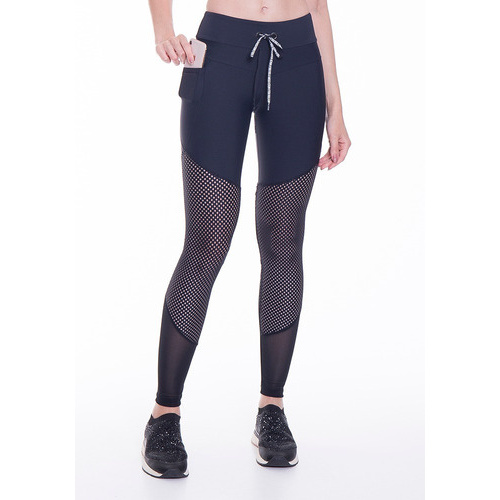 Legging Rola Moça Dupla Face M  Moda Esportiva Feminina Rola Moça