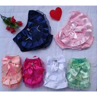 Kit 05 Calcinhas bunda rica Renda | Laço de fita