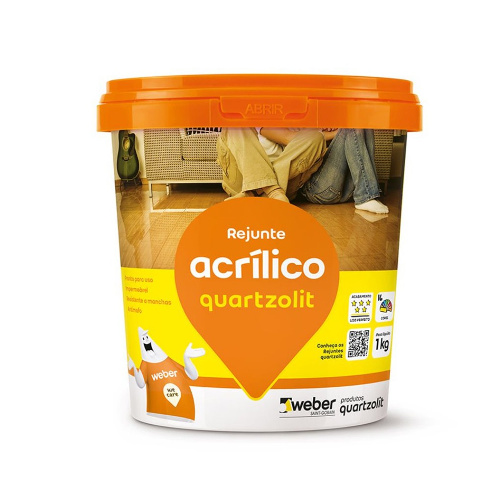 Rejunte Acrílico Branco 1kg - Quartzolit