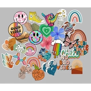Adesivo good vibes 30 pçs pack - Conjuntos de Adesivos - Stickers