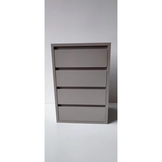 Gaveteiro Cor Gianduia Trama C/ 4 Gavetas 100%mdf Corredicas Telescopicas