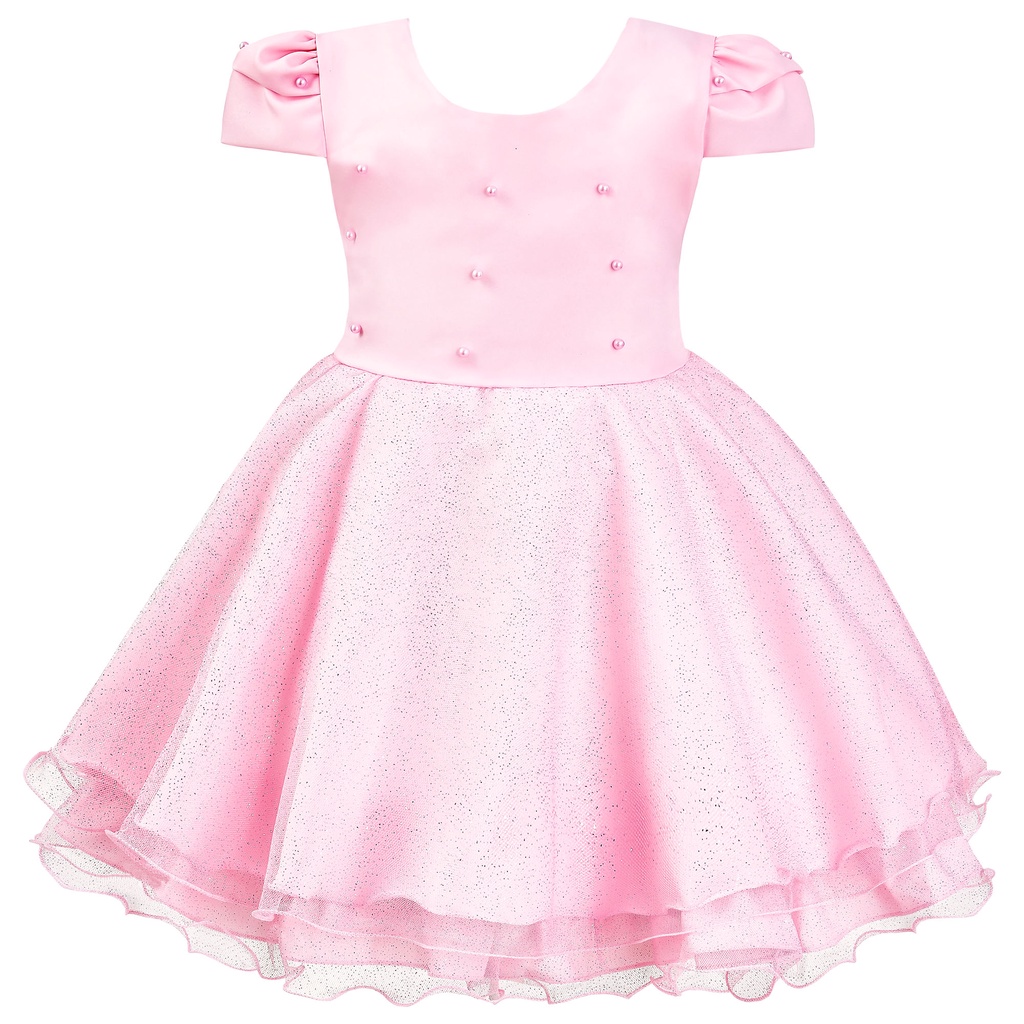 Vestido de best sale princesa infantil simples