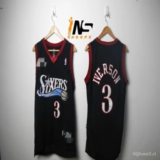 ZgtL (Readystock Malásia) Camisa Nba Philadelphia Sixers Allen Iverson # 3 (Compre 4 Grátis 1)