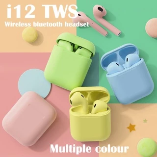 Fone De Ouvido Sem Fio Bluetooth 9 Cores TWS i12/Fones/Headset/HiFi/Esportes Coloridos Para Todos Os Telefone