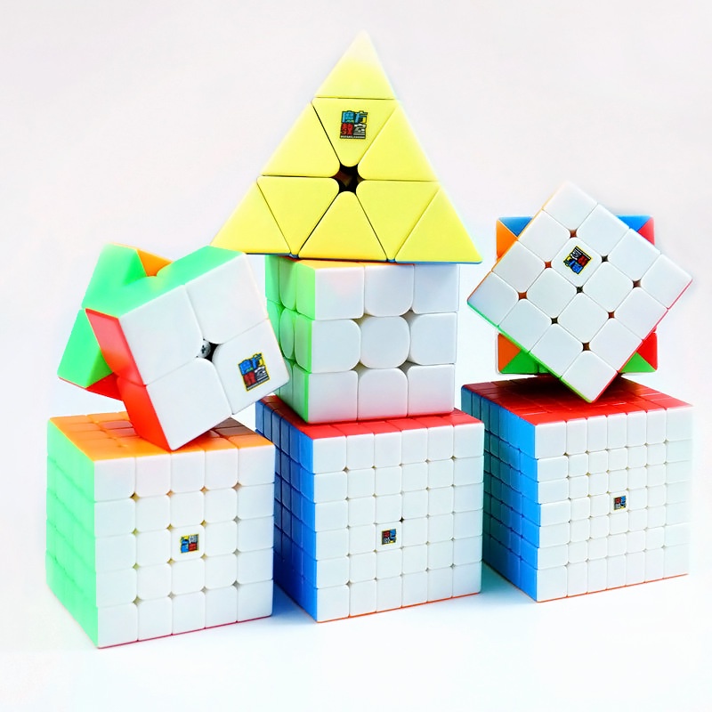 Oostifun MoYu MoFang JiaoShi Meilong KuiLei dobbelsteen klaslokaal Meilong pop puzzel dobbelsteen multikleur met een dobbelstatief (stijl 1