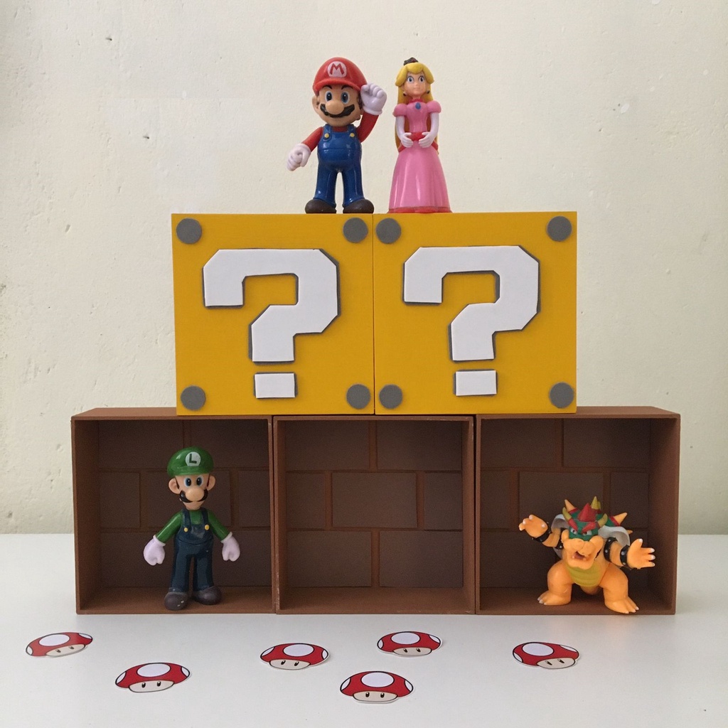 Prateleira Super Mario Bros - Decoração geek gamer