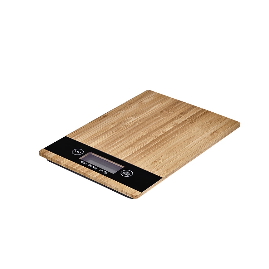 Balanca Digital Base Em Bambu Para Cozinha Hauskraft 5kg | Shopee Brasil