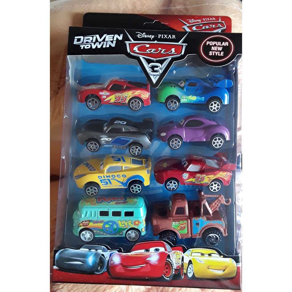 Coleção Carrinho Fricção Carro Relâmpago Mcqueen Brinquedo