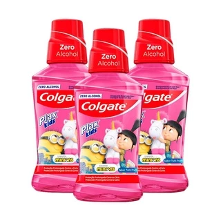 Kit 3 Enxaguante Bucal Colgate Plax Kids 250ml em Oferta na Shopee