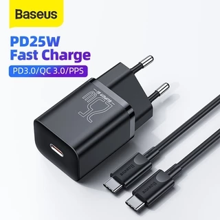 Baseus 25W USB C Charger for iP 12 Support QC 3.0 PD 3.0 Type C Fast Charging Portable Phone USB Charger iP 11 Pro max
